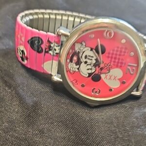 Disney Silver and Pink Watch